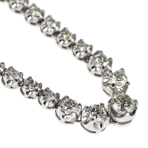 Pt850 ダイヤモンド テニスネックレス 5.00ct