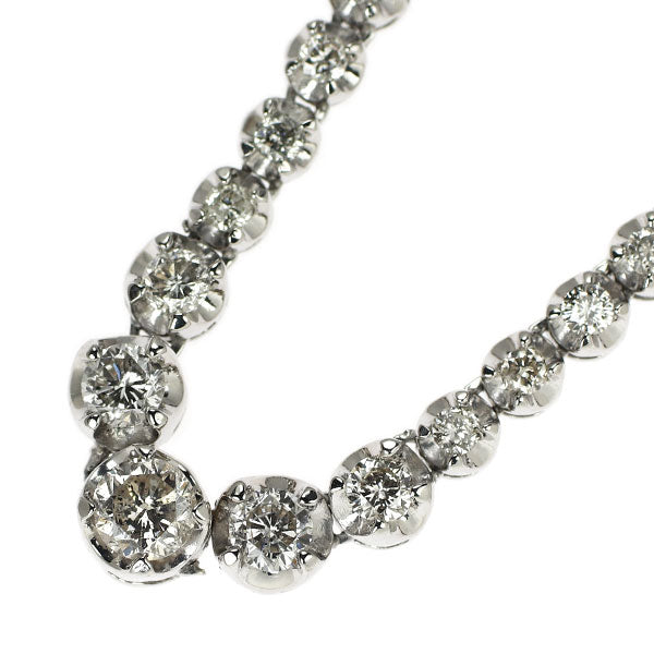 Pt850 ダイヤモンド テニスネックレス 5.00ct
