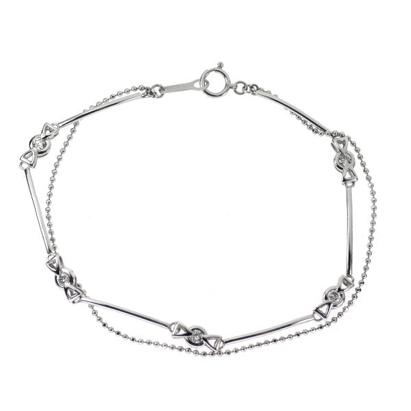Pt850 ダイヤモンド ブレスレット 0.27ct