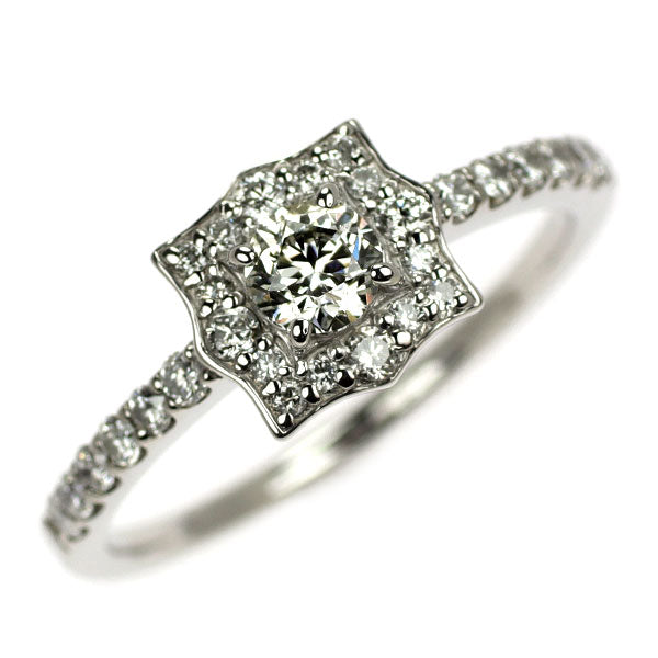Pt900 ダイヤモンド リング 0.311ct D0.32ct