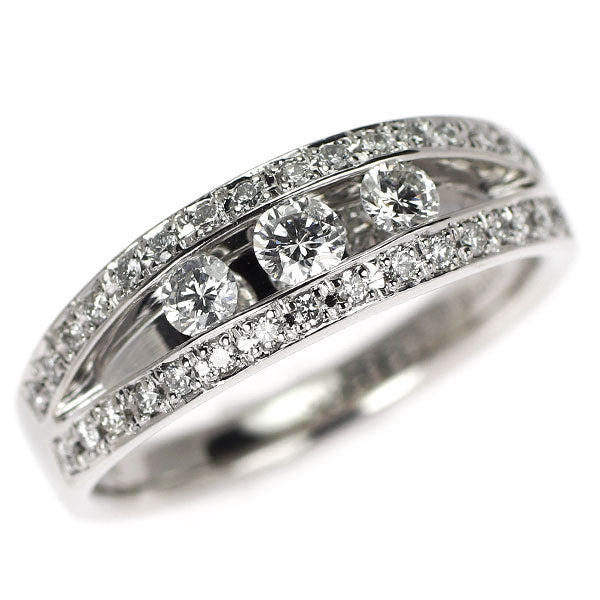 トリロジー Pt900 ダイヤモンド リング 0.44ct