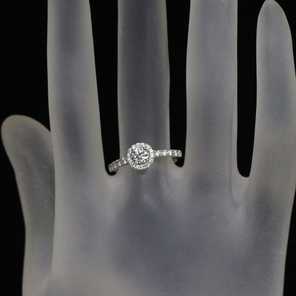 新品 Pt950 最高級 ダイヤモンド リング 0.308ct D IF 3EXHC D0.28ct 【エスコレ】