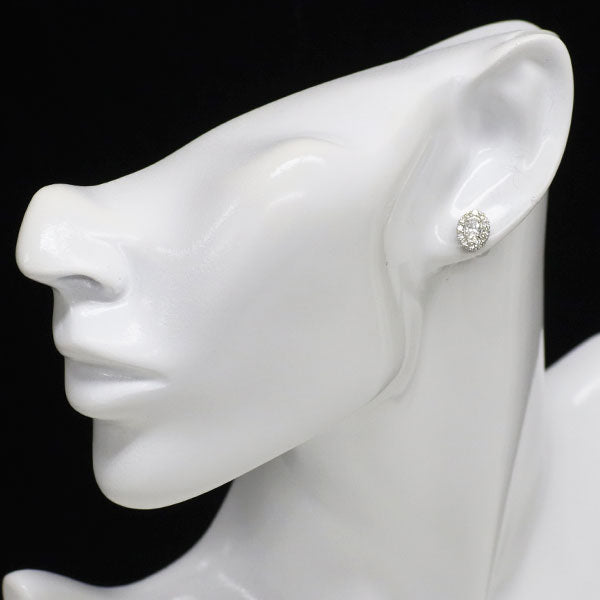 新品 Pt900 オーバル ダイヤモンド ピアス 0.60ct D IF D0.52ct スタッド【エスコレ】