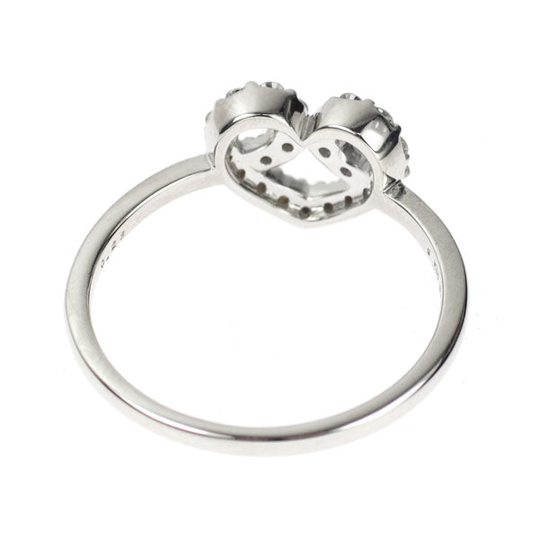 K18WG ダイヤモンド リング 0.23ct ハート