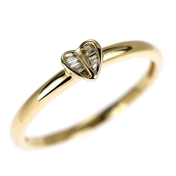 K18YG ダイヤモンド リング 0.03ct ハート