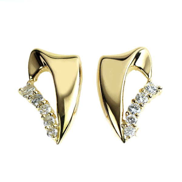 K18YG ダイヤモンド イヤリング 0.32ct