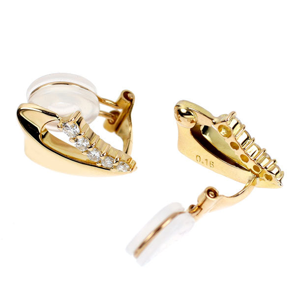 K18YG ダイヤモンド イヤリング 0.32ct