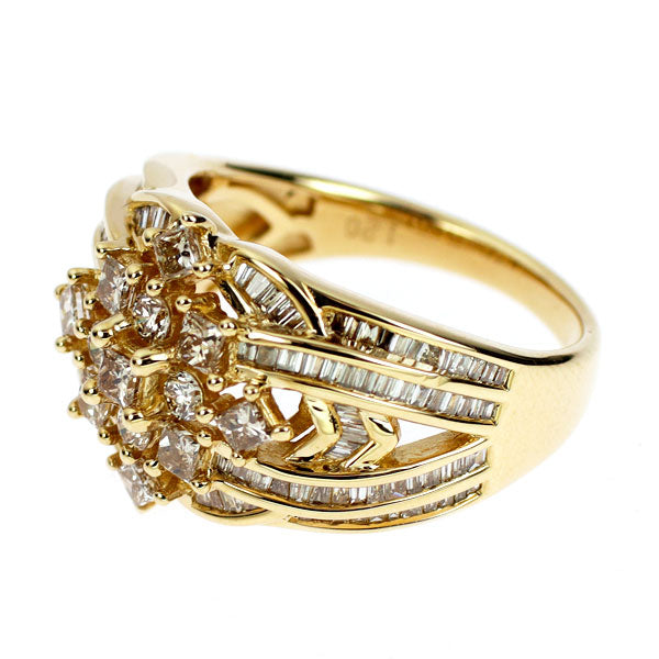 K18YG ダイヤモンド リング 1.20ct