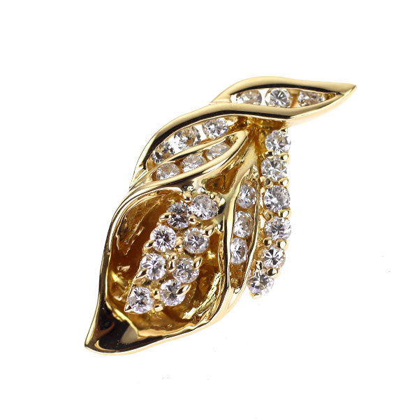 K18YG ダイヤモンド ペンダントトップ 0.37ct