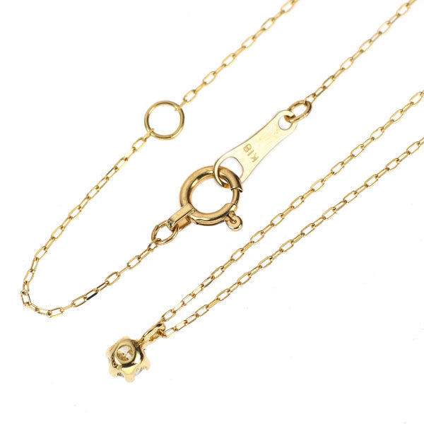 K18YG ダイヤモンド ペンダントネックレス 0.08ct