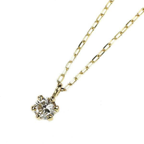 K18YG ダイヤモンド ペンダントネックレス 0.08ct