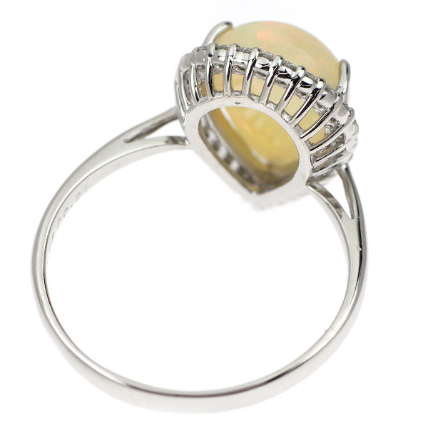 Pt900 オパール ダイヤモンド リング 1.95ct D0.21ct
