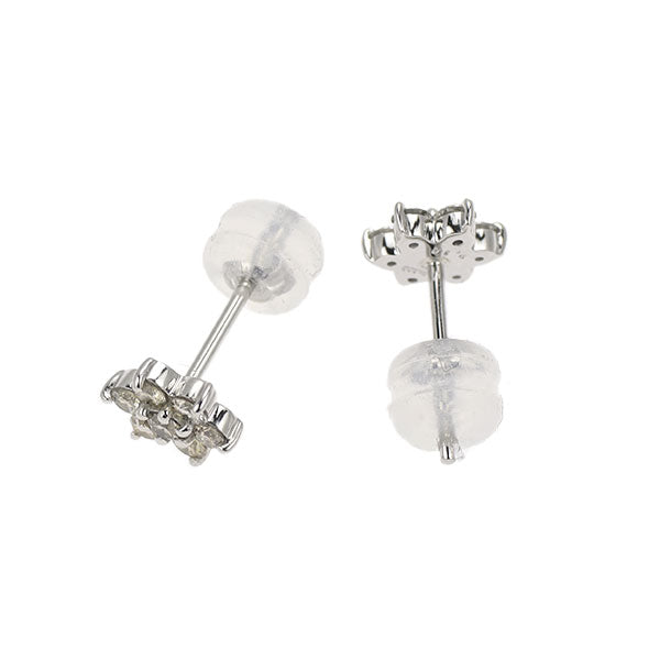 Pt900 ダイヤモンド ピアス 0.30ct フラワー