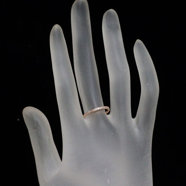 K14PG ダイヤモンド リング 0.11ct ハーフエタニティ