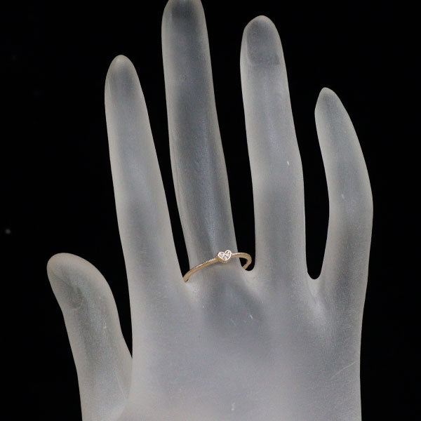 K10PG ダイヤモンド リング 0.02ct ハート