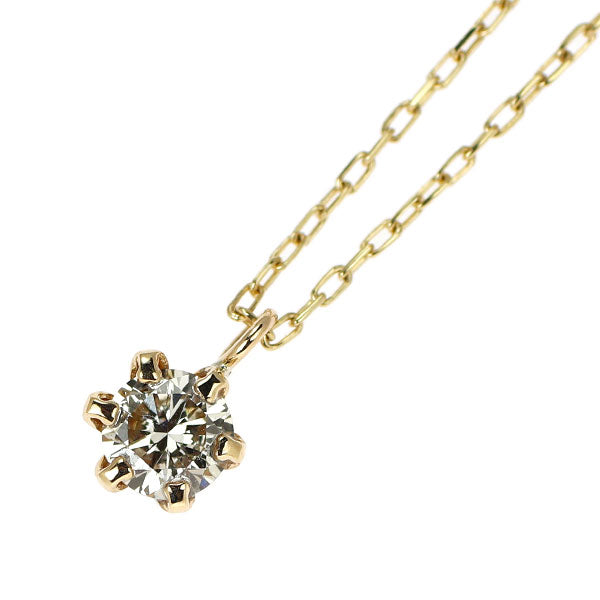 K10YG ダイヤモンド ペンダントネックレス 0.10ct