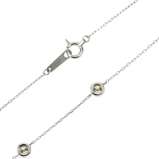Pt900/ Pt850 ダイヤモンド ステーション ブレスレット 0.50ct