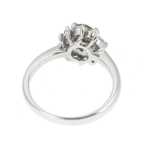 希少 Pt900 デマントイドガーネット ダイヤモンド リング 0.710ct D0.445ct