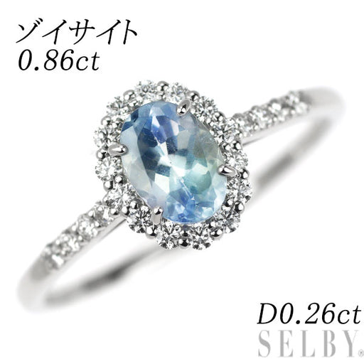 Pt950 ゾイサイト ダイヤモンド リング 0.86ct D0.26ct — セルビー