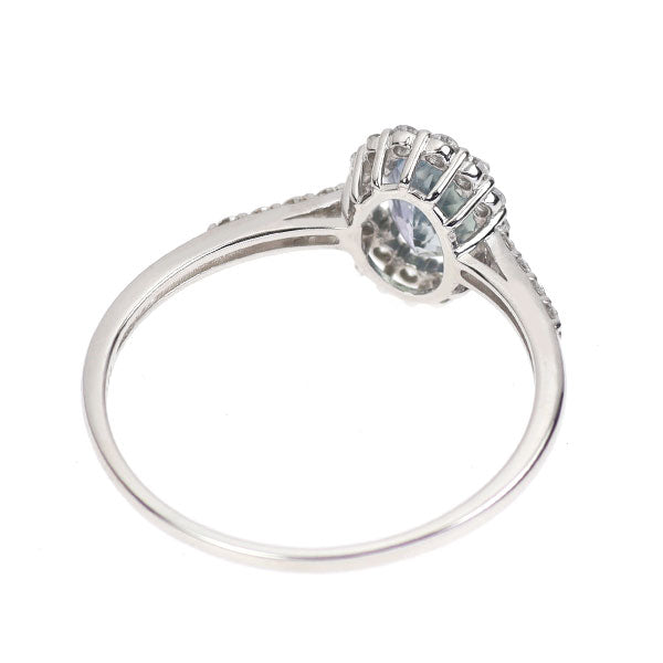 Pt950 ゾイサイト ダイヤモンド リング 0.86ct D0.26ct