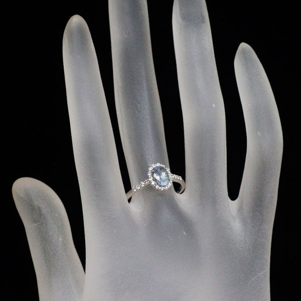 Pt950 ゾイサイト ダイヤモンド リング 0.86ct D0.26ct