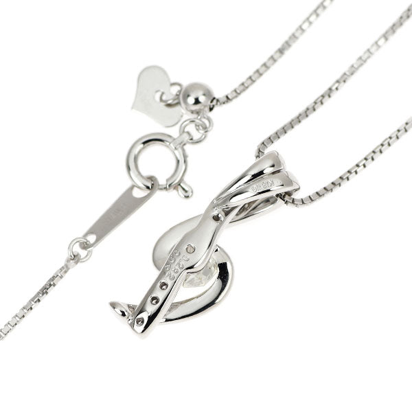 K18WG インペリアル サンカット ダイヤモンド ペンダントネックレス 0.282ct D0.09ct