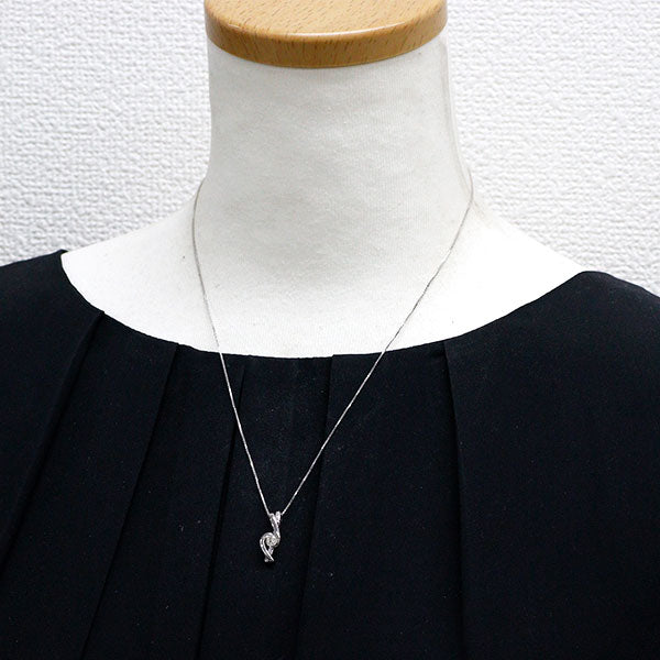 K18WG インペリアル サンカット ダイヤモンド ペンダントネックレス 0.282ct D0.09ct