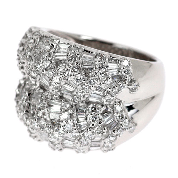 K18WG ダイヤモンド リング 2.70ct