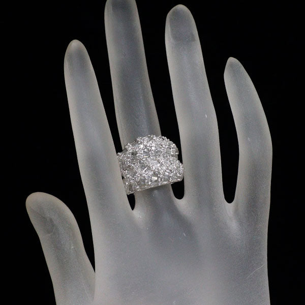 K18WG ダイヤモンド リング 2.70ct