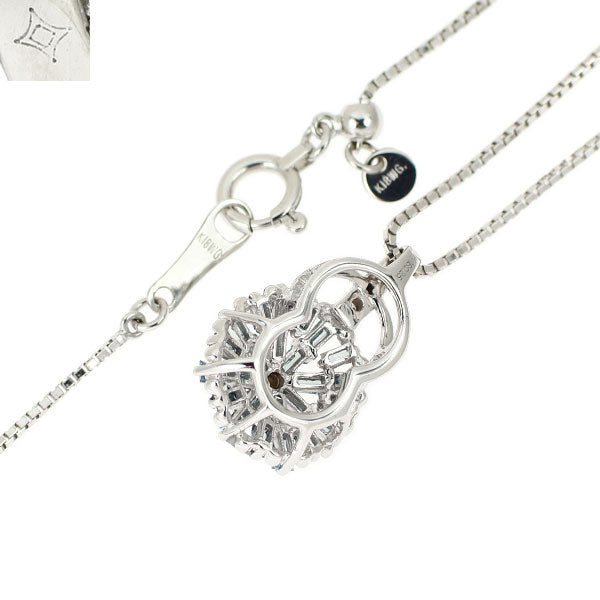 GSTV K18WG トリートブルー ダイヤモンド ペンダントネックレス 0.25ct