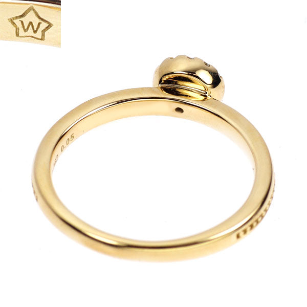 wish upon a star K18YG ダイヤモンド リング 0.062ct D0.05ct