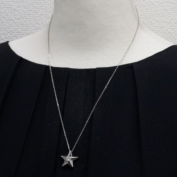 wish upon a star Pt900/ Pt850 ダイヤモンド ペンダントネックレス 0.507ct H SI1 D0.35ct