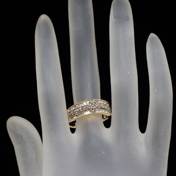 GSTV K18YG/WG ダイヤモンド リング 0.75ct