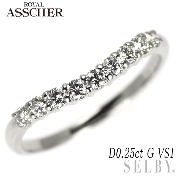 ロイヤルアッシャー Pt900 ダイヤモンド リング 0.25ct G VS1