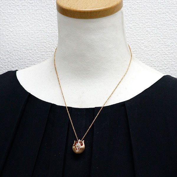 ラッセル K18PG ダイヤモンド ペンダントネックレス 0.43ct ブーケシリーズ