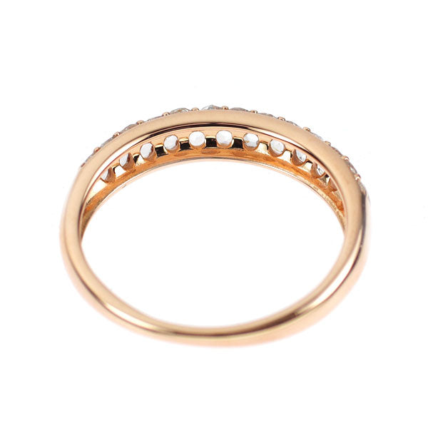K18PG ローズカット ダイヤモンド リング 0.30ct パヴェ