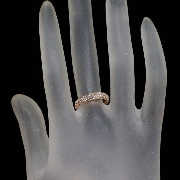 K18PG ローズカット ダイヤモンド リング 0.30ct パヴェ