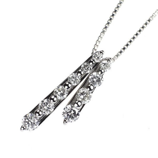 Pt900/Pt850 ダイヤモンド ペンダントネックレス 0.70ct
