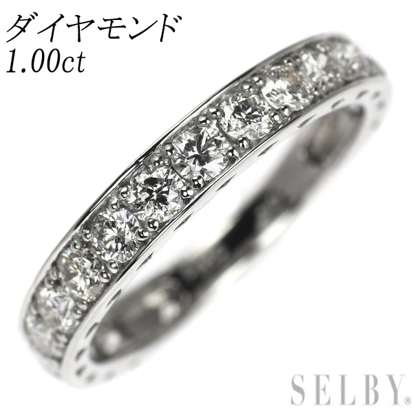 Pt950 ダイヤモンド リング 1.00ct セミエタニティ