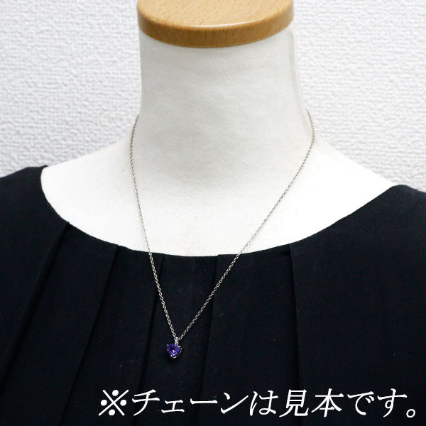 Pt900 タンザナイト ダイヤモンド ペンダントトップ 1.00ct D0.02ct