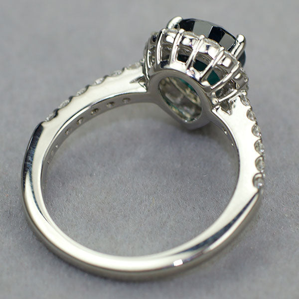 新品 Pt950 カラーチェンジガーネット ダイヤモンド リング 2.015ct D0.52ct ベキリーブルータイプ 希少石 レアストーン【エスコレ】