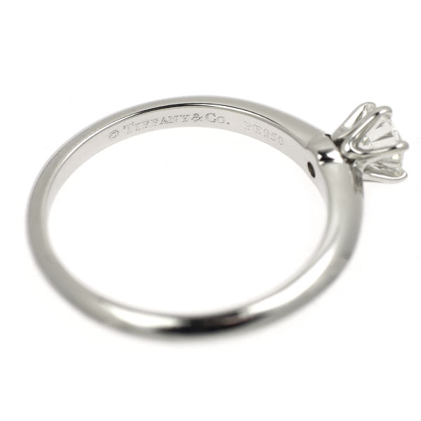 ティファニー Pt950 ダイヤモンド リング 0.37ct H VVS1 EX ソリティア