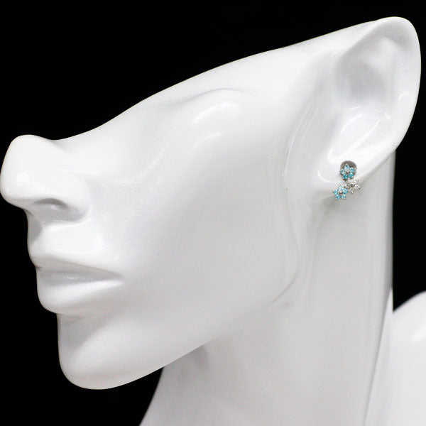 新品 希少 Pt900 パライバ トルマリン ダイヤモンド ピアス 0.26ct D0.12ct 【エスコレ】