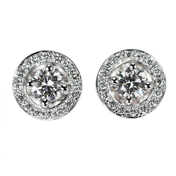 フォーエバーマーク Pt900 ダイヤモンド ダイヤモンド ピアス 0.36ct D0.12ct センターオブマイユニバース 《セルビー銀座店》【中古】
