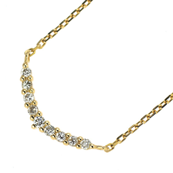 アガット/agete K18YG ダイヤモンド ペンダントネックレス 0.04ct