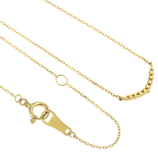 アガット/agete K18YG ダイヤモンド ペンダントネックレス 0.04ct
