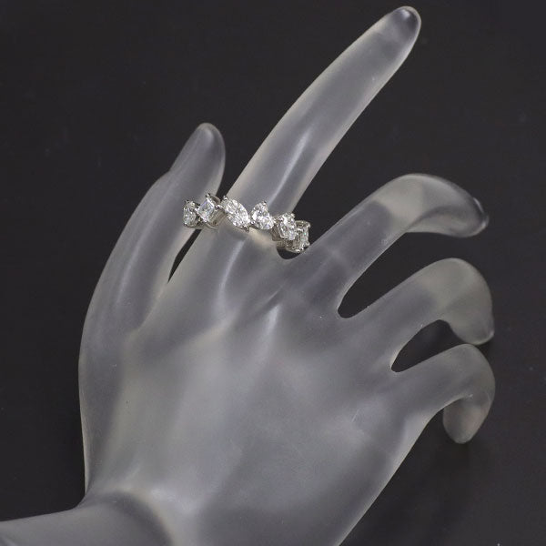 新品 Pt950 マルチファンシーカット ダイヤモンド リング 2.082ct E-F SI1 ハーフエタニティ