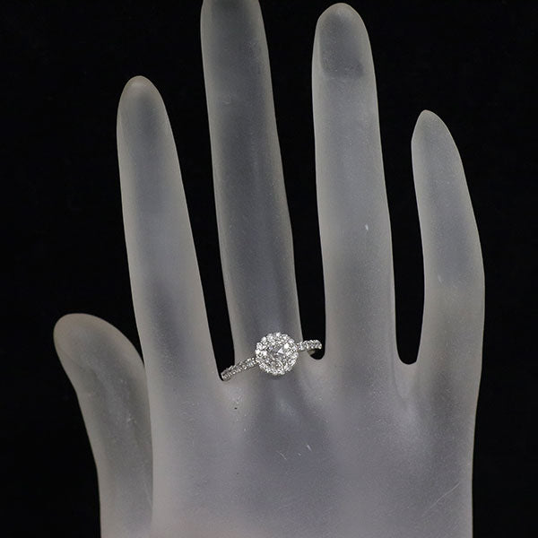 新品 Pt950 ローズカット ダイヤモンド リング 0.100ct G VS1 D0.43ct