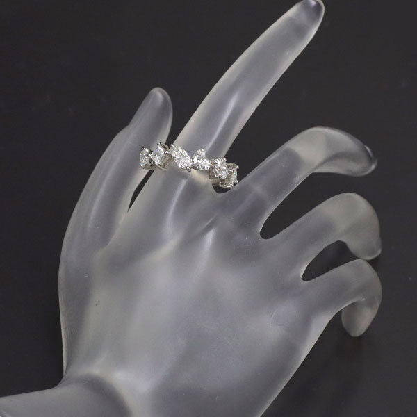 新品 Pt950 マルチファンシーカット ダイヤモンド リング 2.123ct E-G VS1-2 ハーフエタニティ
