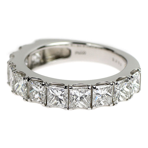 新品 Pt950 プリンセスカット ダイヤモンド リング 3.090ct D-G SI1-2
